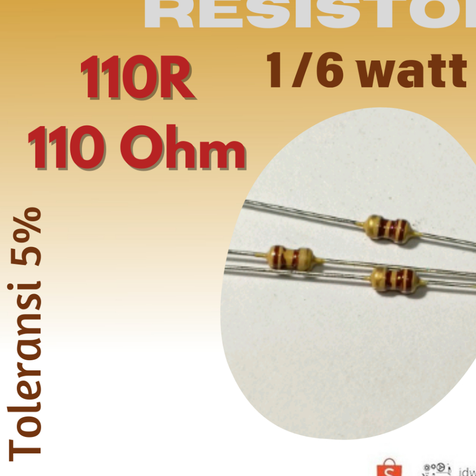 Jual resistor 110 ohm Harga Terbaik & Termurah April 2026 | Shopee ...