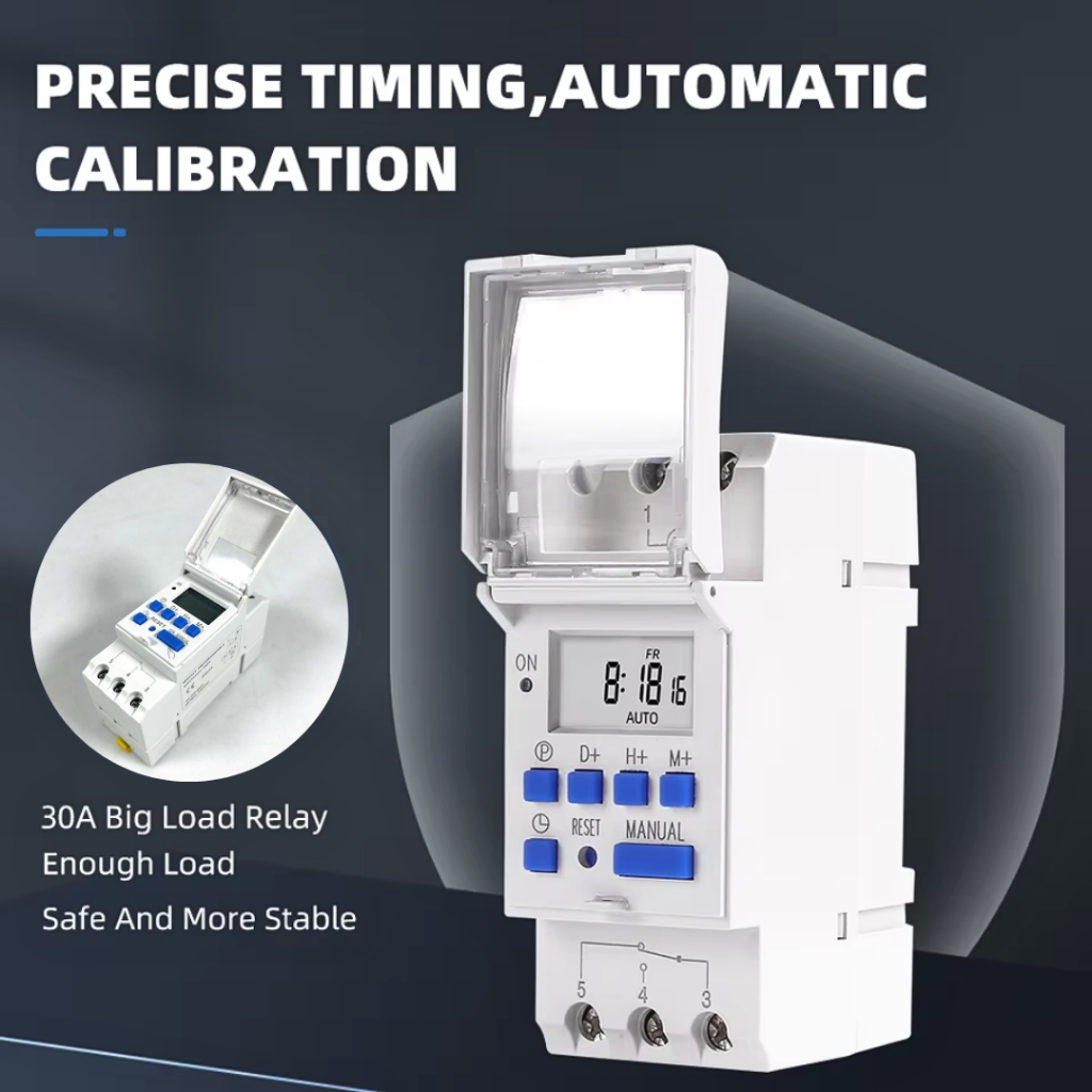 Jual COD Taffware MCB Timer pemutus aliran arus listrik Digital Switch ...