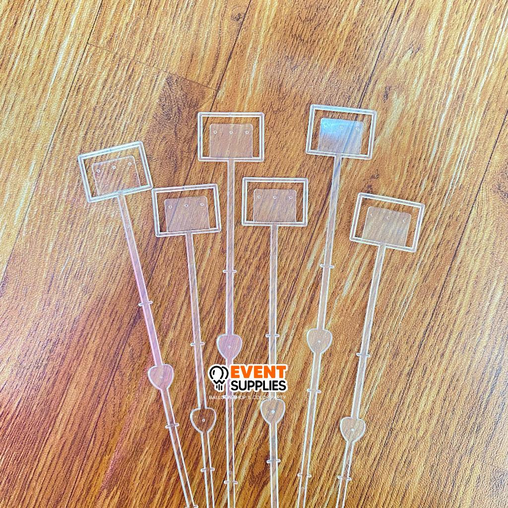 Jual Stick Buket Bunga Transparan / Stik Kartu Ucapan Plastik untuk ...