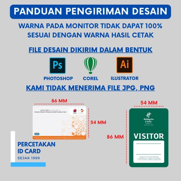 Jual Cetak Kartu Adhesive / Kartu Sticker / ID Card Member Card Sticker ...