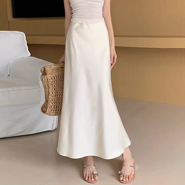 S~6XL Rok Ekor Ikan Pinggang Tinggi Gaya Korea Rok Pelukan Pinggul Wanita Kantor Rok Ekor Ikan