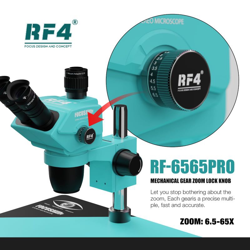 Jual Trinocular stereo microscope RF4 6565PRO, RF4 6565TVP | Shopee ...