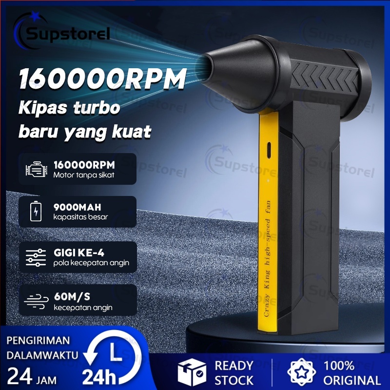 Jual Jet Turbo Fan 160000RPM Mini Jet Fan Turbo F16 60m/s Portable ...