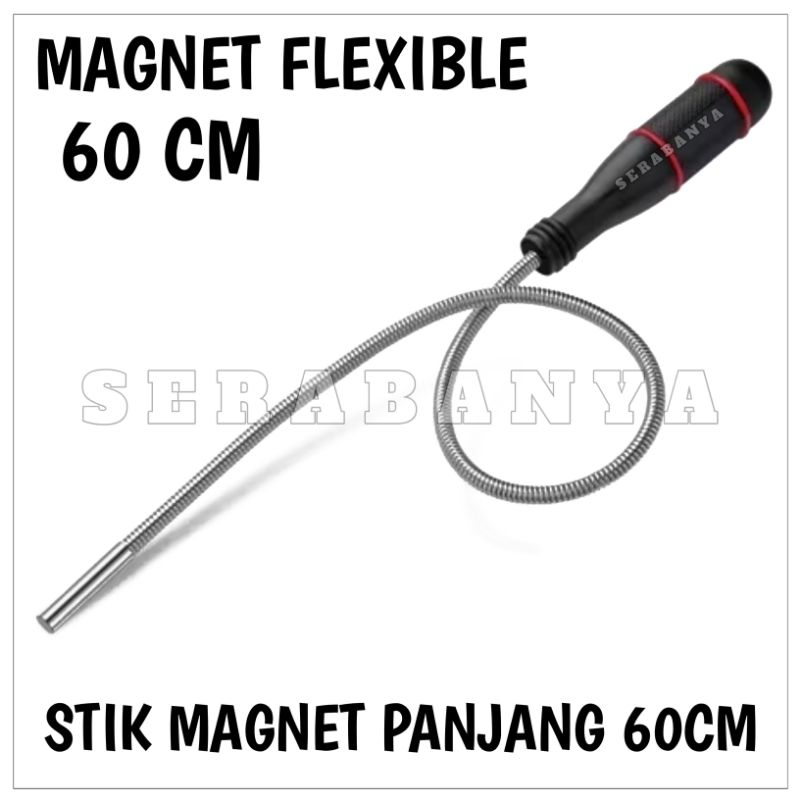 Jual STIK MAGNET PANJANG 60CM | MAGNET PICK UP FLEXIBLE 24
