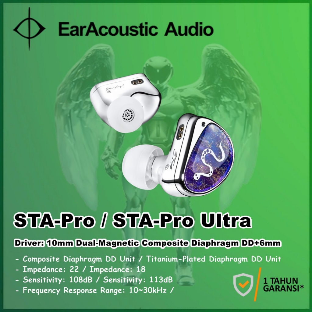 EarAcoustic STA-PRO Kabelkopfhörer – Dual Dynamic Drivers, 3,5 Mm, Hochauflösend