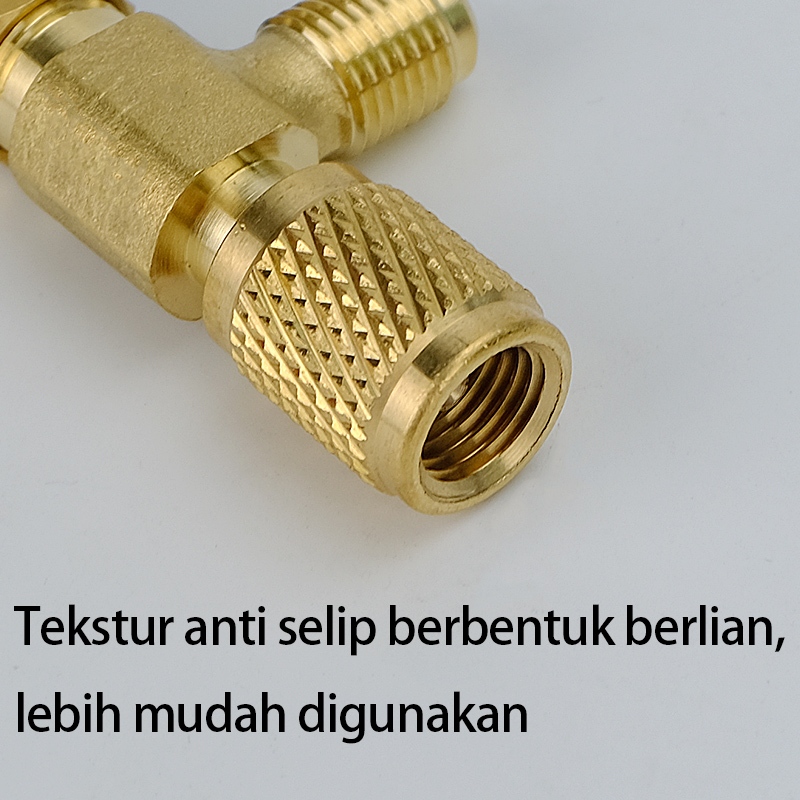 Jual Premium kran charging valve adaptor Adaptor Nepel Kran Freon R22 ...