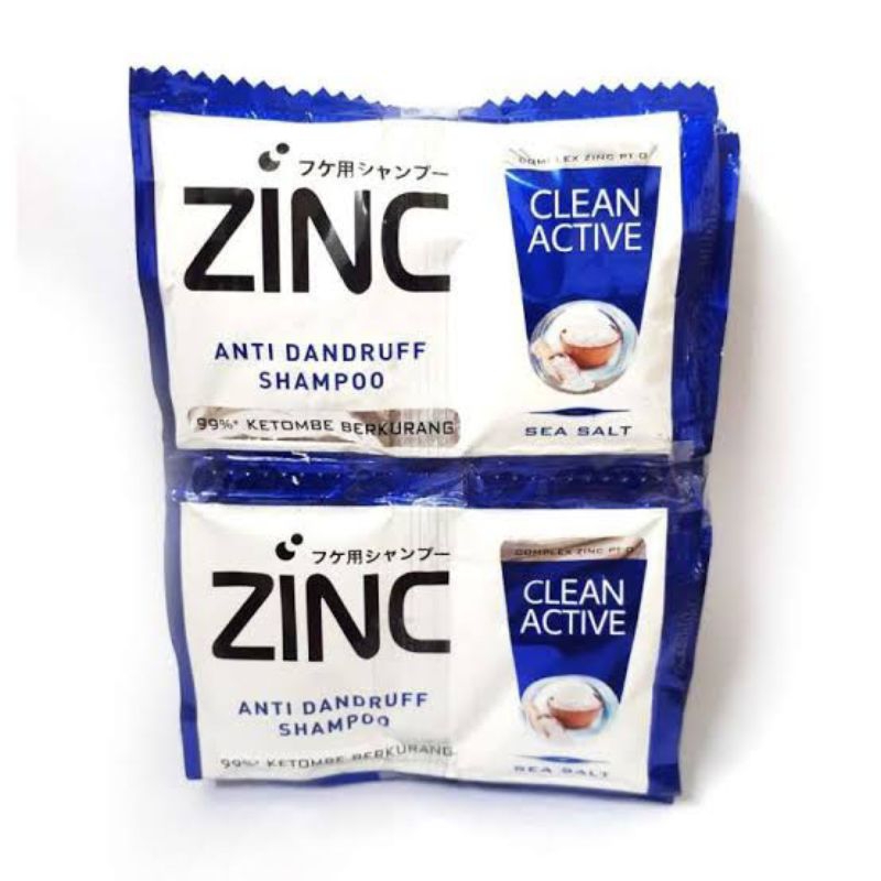 Jual shampoo zinc anti ketombe // shampoo sachet satuan murah | Shopee