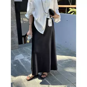 Saten Skirt Rok Wanita Premium Satin Rok Satin Panjang Wanita