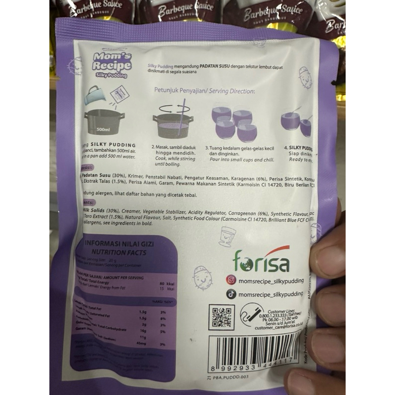 Jual SILKY PUDDING RASA TARO POUCH 110 GR - MOM'S RECIPE | Shopee Indonesia