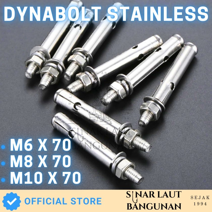 Jual Dynabolt Dinabolt Stainless Steel SUS 201 & 304 | Shopee Indonesia