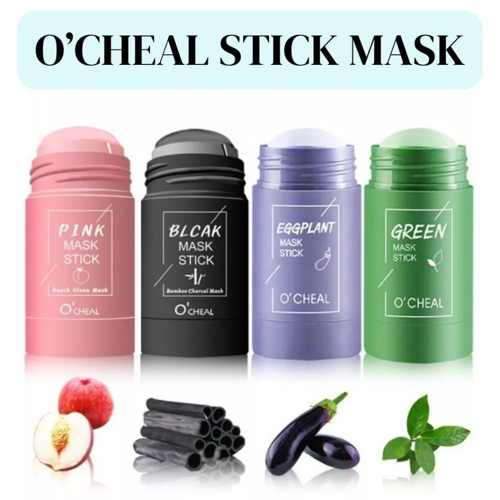 Clay Stick Wajah Face Cleansing Masker Pembersih Komedo Penghilang Jerawat 40g | AutoStock