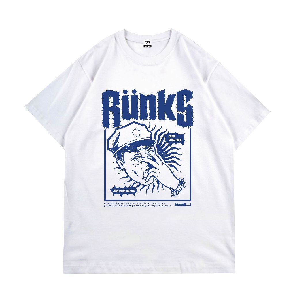 Runks Pride T-Shirt Reguler Cotton Combed 24s Op White
