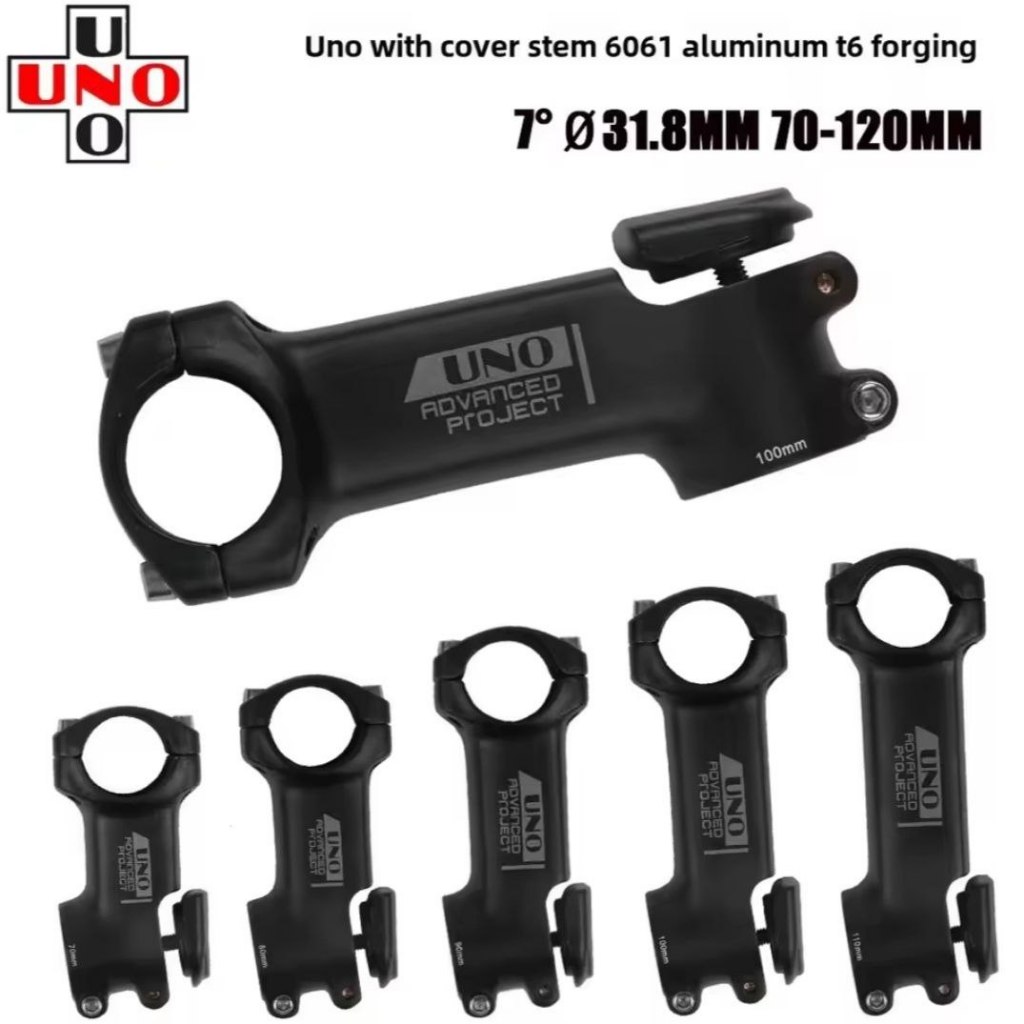Jual UNO Advanced Project Stem Sepeda model Riser kotak + 7 derajat 70 ...
