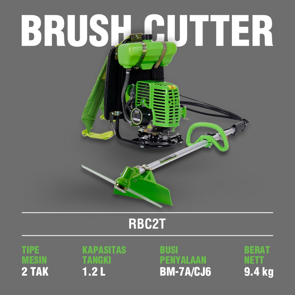 Jual Mesin Potong Rumput 2 tak Gendong Brush Cutter GARANSI 6 BULAN RYU ...