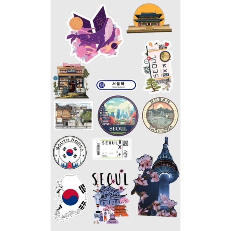 Jual Sticker aesthetic about Korean | Shopee Indonesia