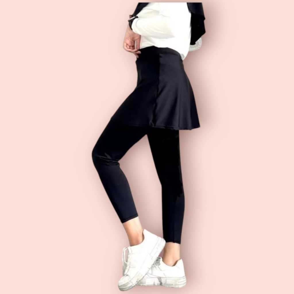 Jual Rok Scuba Premium Tebal Olahraga Wanita Skirt Sport Sepeda Jogging ...