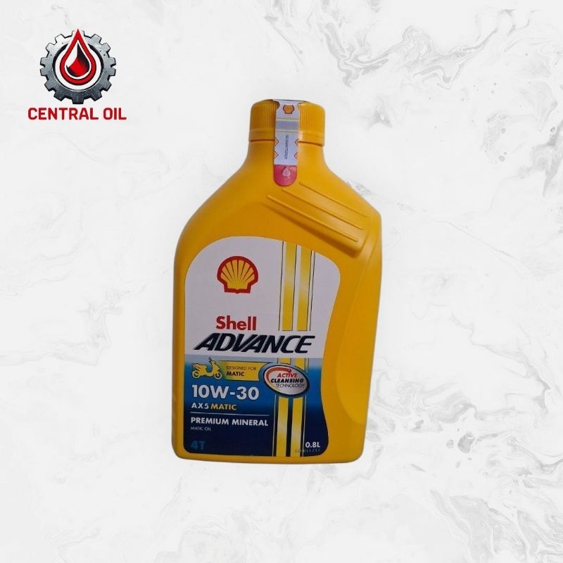 Jual Oli Shell Advance AX5 Matic 10W-30 0.8L 800ml (1 Botol) | Shopee ...