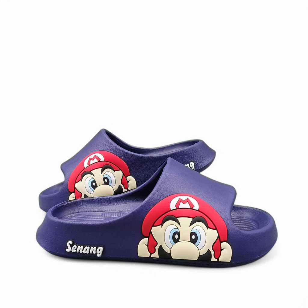 Jual Cloos Sandal Slop Anak Laki-Laki Super Mario Keren Sandal Slip On ...
