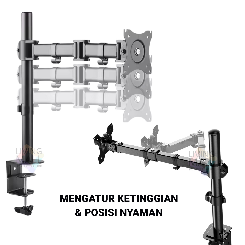 Jual Monitor Bracket TV LED / Bracket LCD Monitor PC Gas Spring 13-32 ...