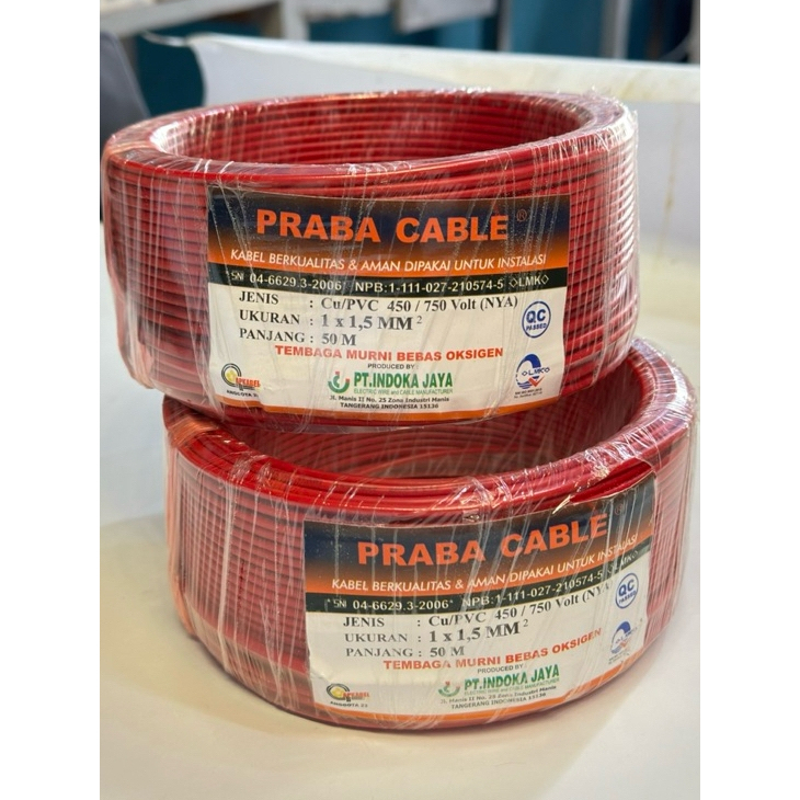 Jual Kabel NYA Praba 1 x 1,5 @50M | Shopee Indonesia