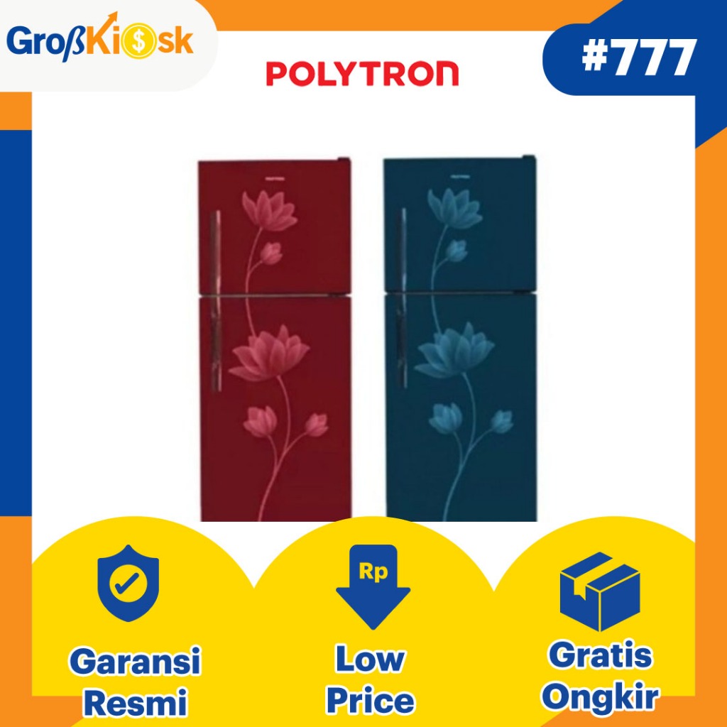 Jual Kulkas 2 Pintu 200L POLYTRON PRB219 / PRB 219 / PRB219R / PRB219B ...