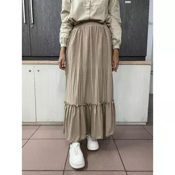 Rok Plisket Susun Mayung Skirt Ruffle Hyget Polos Premium Rok Wanita Anti Nerawang Korean Style