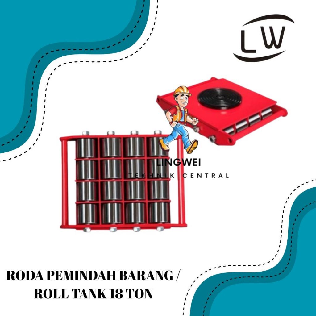 Jual RODA PEMINDAH BARANG / MACHINERY MOVER ROLLER / ROLL TANK 18 TON ...