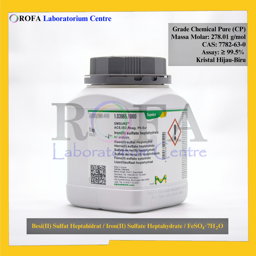 Jual Besi(II) Sulfat Heptahidrat / Iron(II) Sulfate Heptahydrate ...