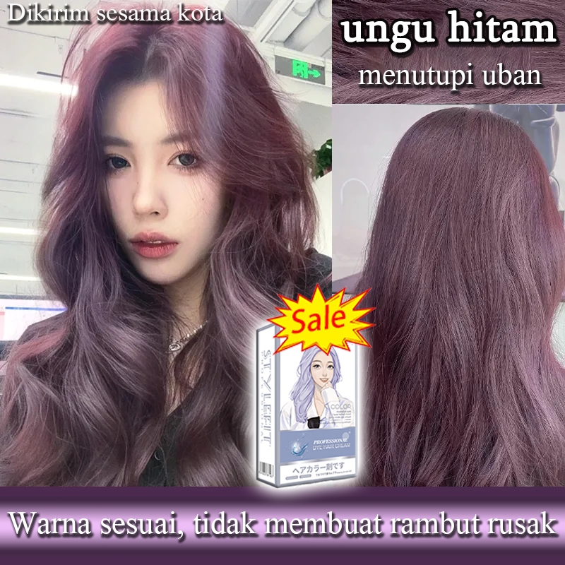 Jual Cat Rambut Permanen 210ml - ungu hitam, Menutupi Uban 100%, Kulit ...
