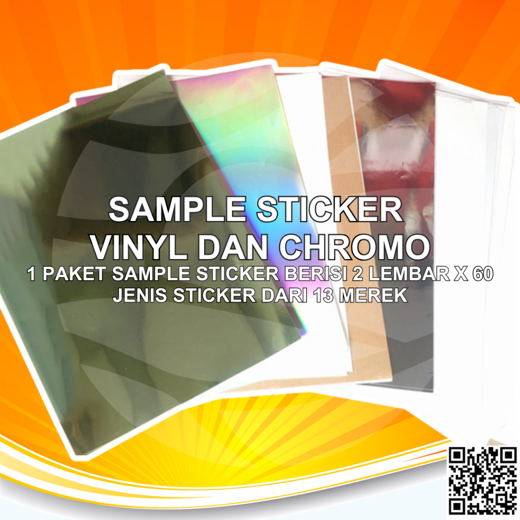 Jual Paket Sample Stiker Digital Print Laser Dry Toner Aneka Sticker ...