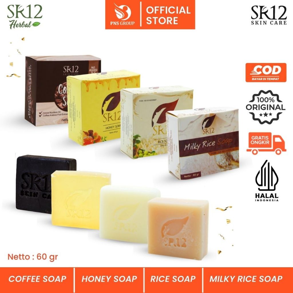 SABUN HERBAL SR12 BPOM / HONEY SOAP RICE SOAP COFFEE SOAP BULUS SOAP | SABUN BERAS SABUN MADU SABUN BULUS SABUN KOPI SR12 BPOM | MENCERAHKAN WAJAH