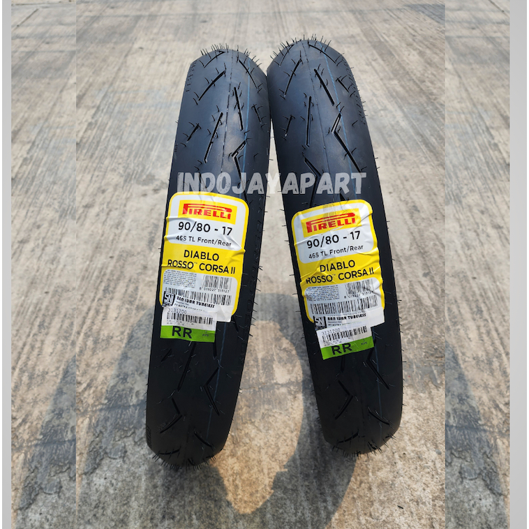 Jual [SEPASANG MURAH] BAN PIRELLI DIABLO ROSSO CORSA 2 ( 90/80-14 - 90/ ...