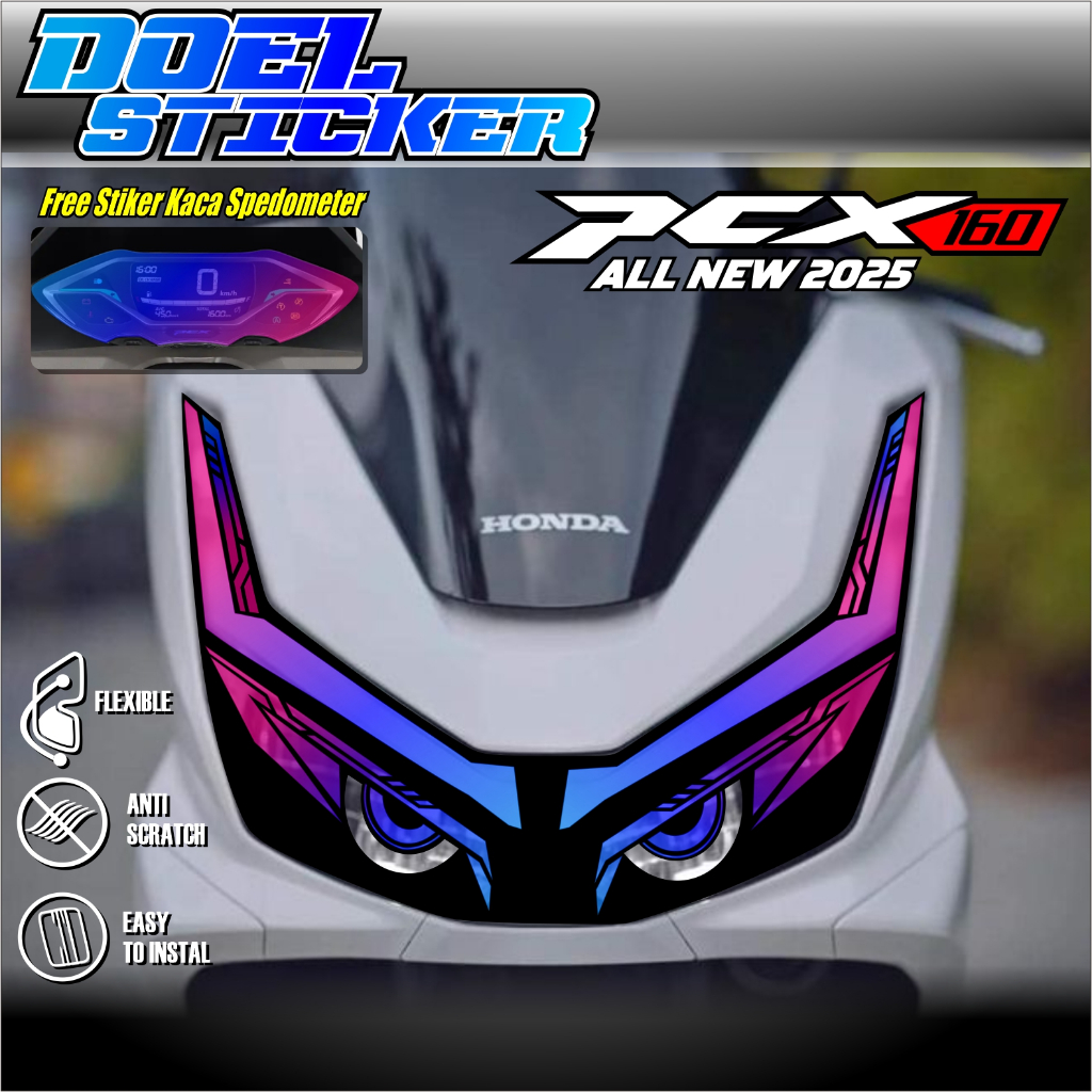 Jual Sticker Variasi Lampu Alis Motor PCX 160 2025 NEW Doel 01 | Shopee ...