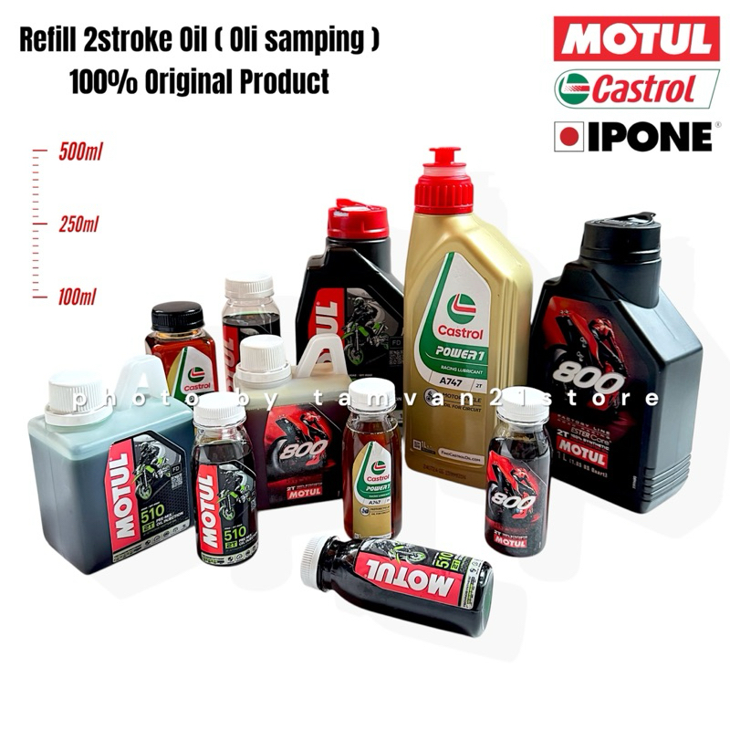 Jual Refill Repack Oli samping 2T 100ml Original 100% | Shopee Indonesia