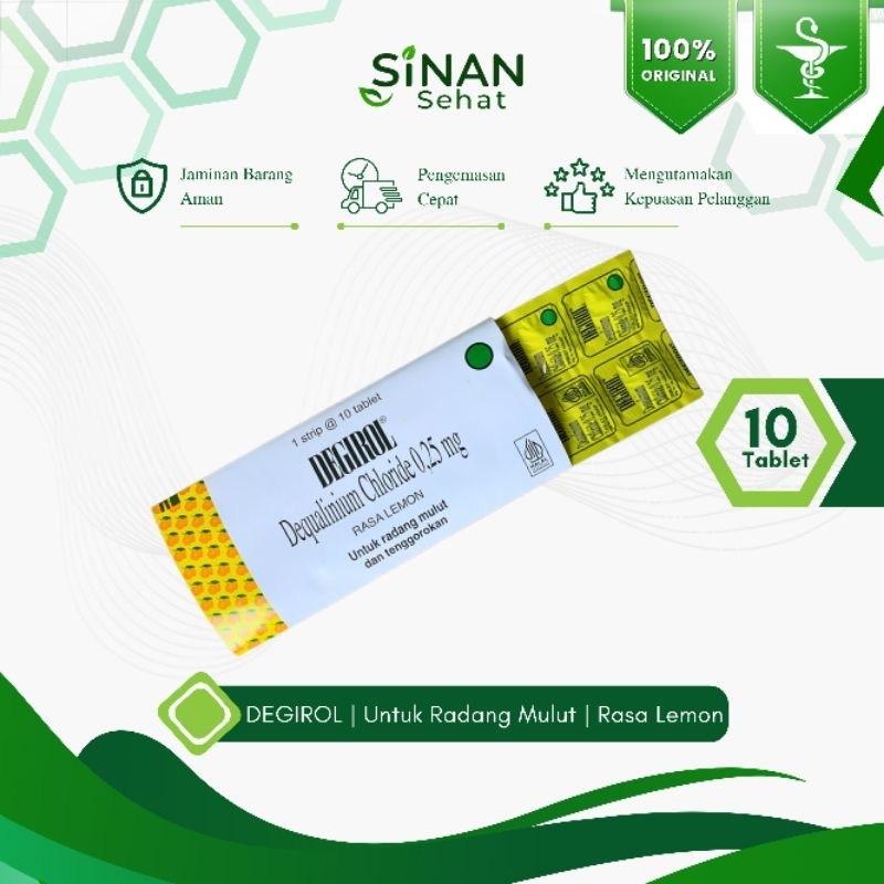Jual Apotek Sinan Sehat | Degirol Strip isi 10 Tablet Hisap | Obat ...