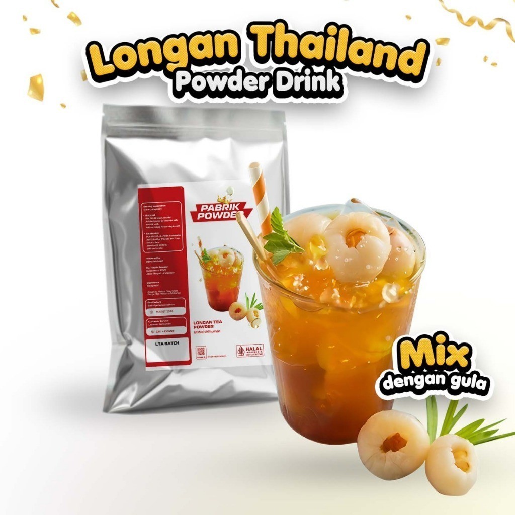 Jual Powder Longan Thailand, Bubuk Minuman Rasa Lengkeng Thailand ...