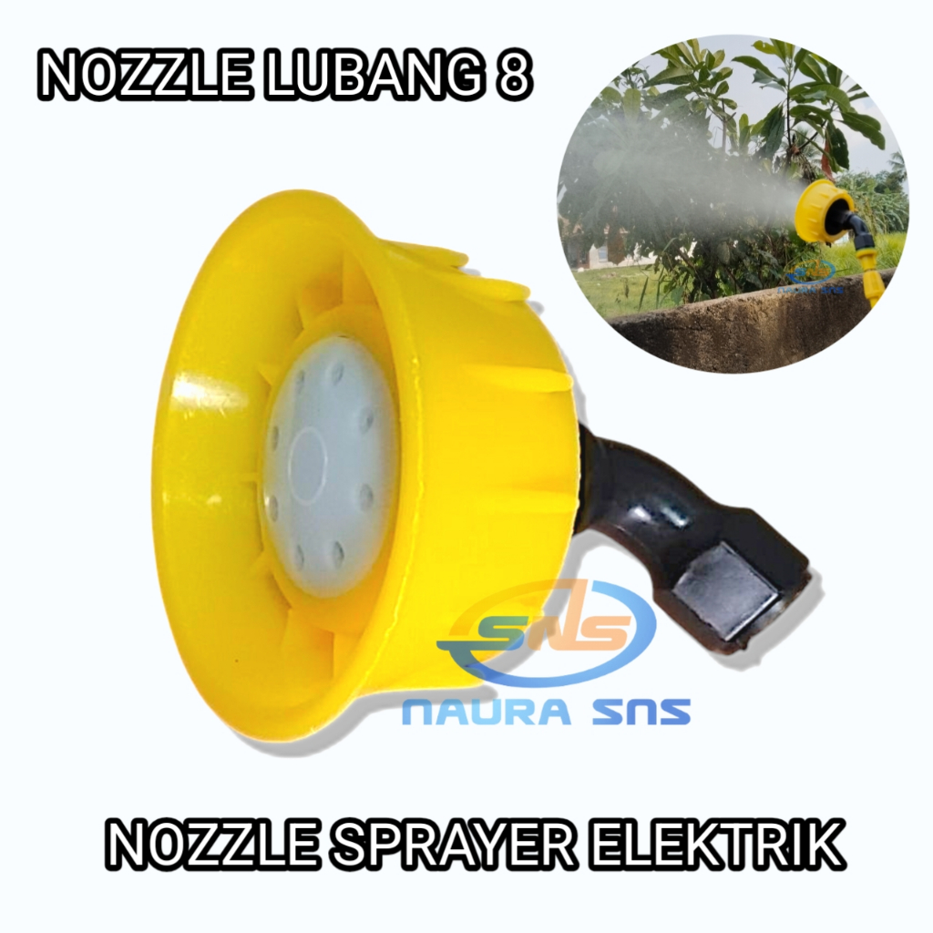 Jual Nozzle Plastik Model Bunga 8 Lubang Mata Sprayer Elektrik 