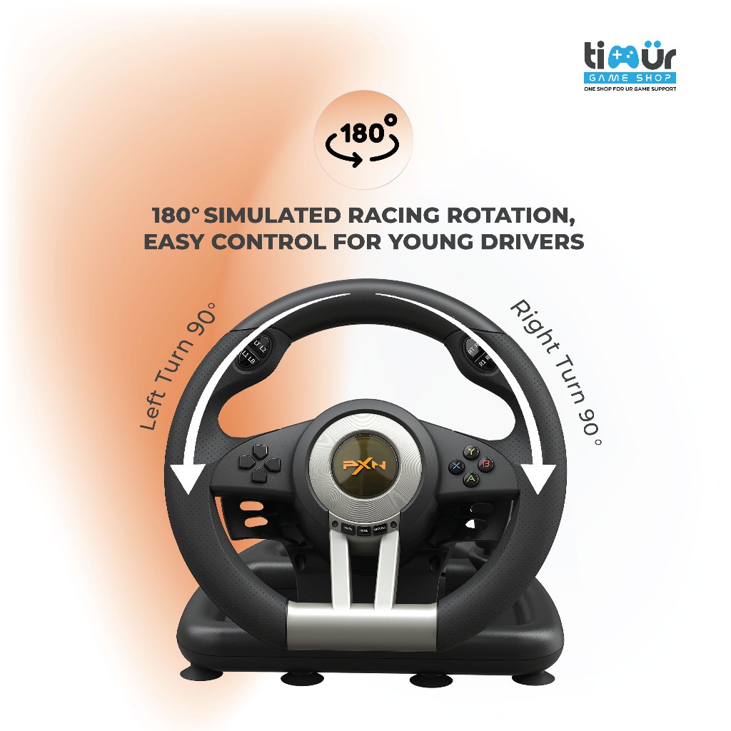 Jual PXN V3 Pro Steering Wheel Racing Stir Setir For PS3 PS4 PC Laptop ...