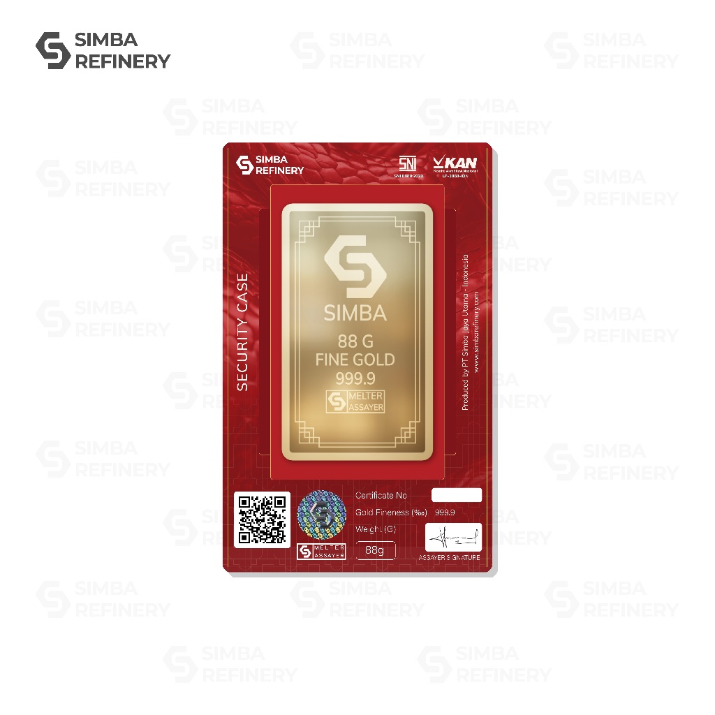 Jual Simba Refinery Logam Mulia 88 Gram Series Lunar New Year 2025 ...