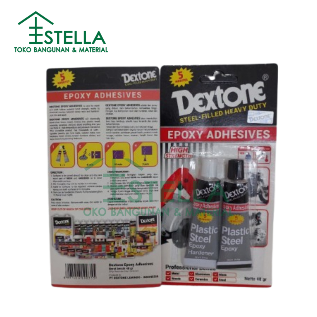 Jual LEM DEXTONE BESI/EPOXY SUPER KUAT 48gr | Shopee Indonesia