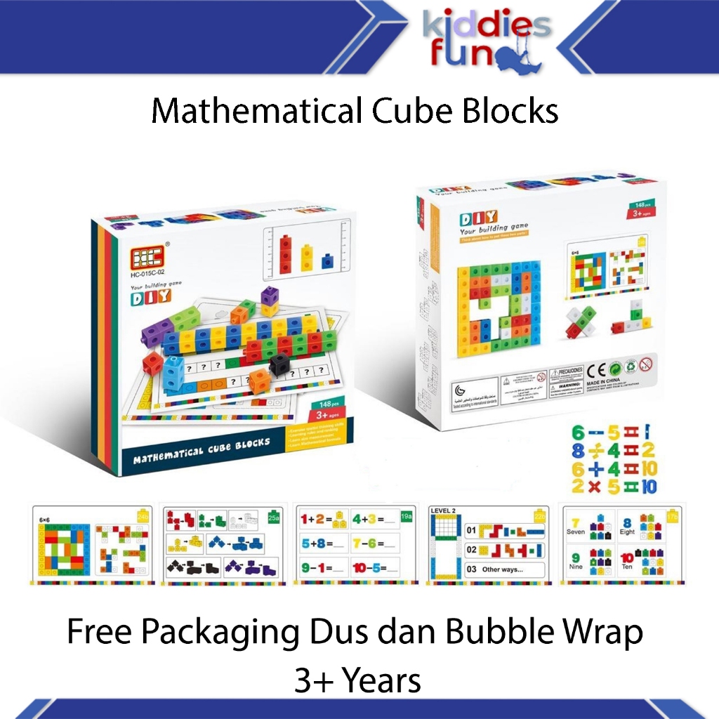 Jual Kiddies Fun - Mathematical Cube Blocks | Mainan Edukasi Anak Balok ...