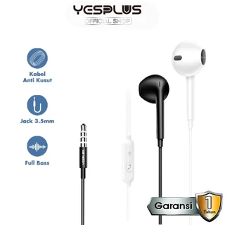Headset/Handsfree YESPLUS YS-124 Harga Terjangkau Hifi Sound Wired 4D Earphone+Mic