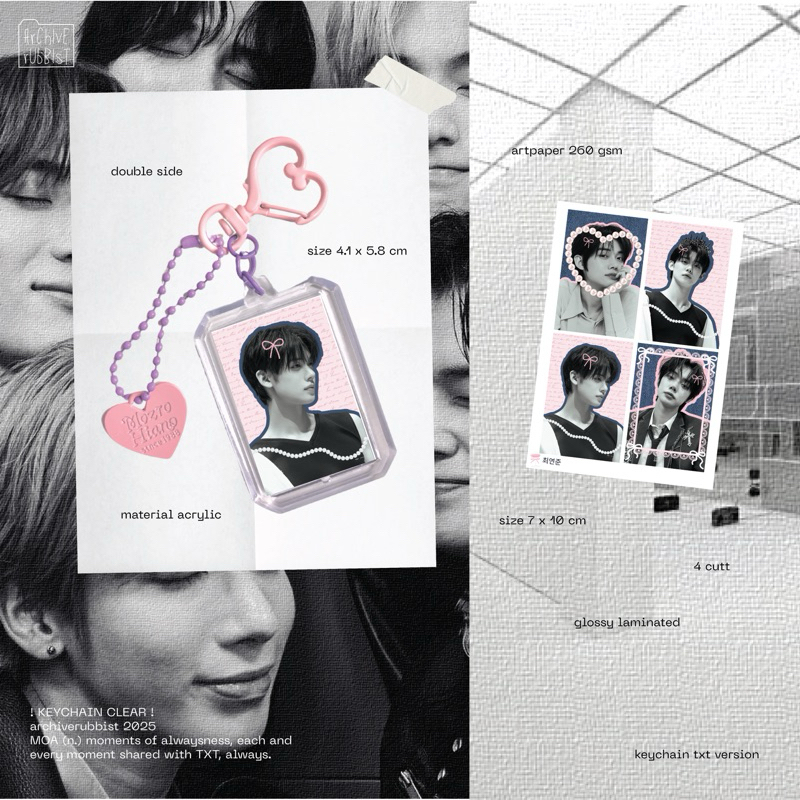 Jual KEYCHAIN CLEAR KPOP TXT TOMORTOW X TOGETHER/ KEYCHAIN KPOP ...