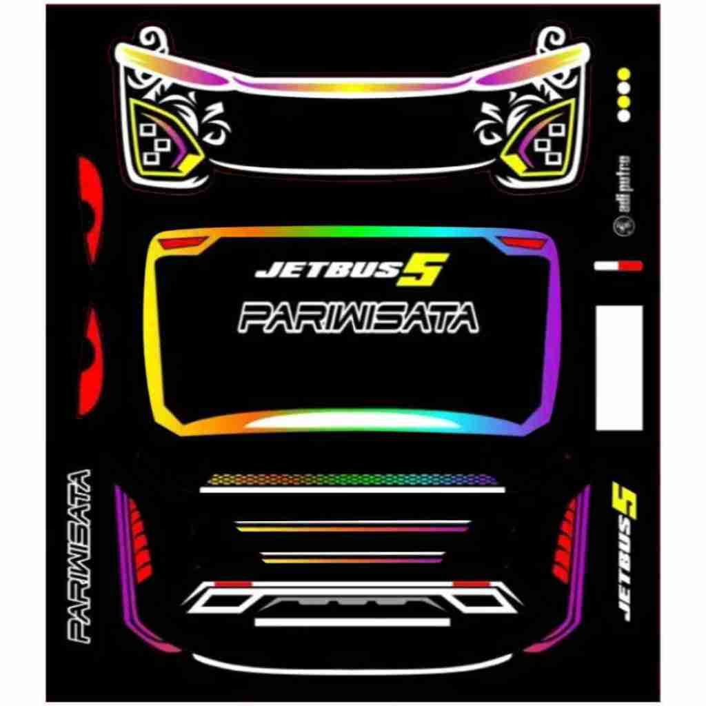 Jual Stiker bus stiker lampu miniatur bus jb3 dan jb5, selendang jb3 ...