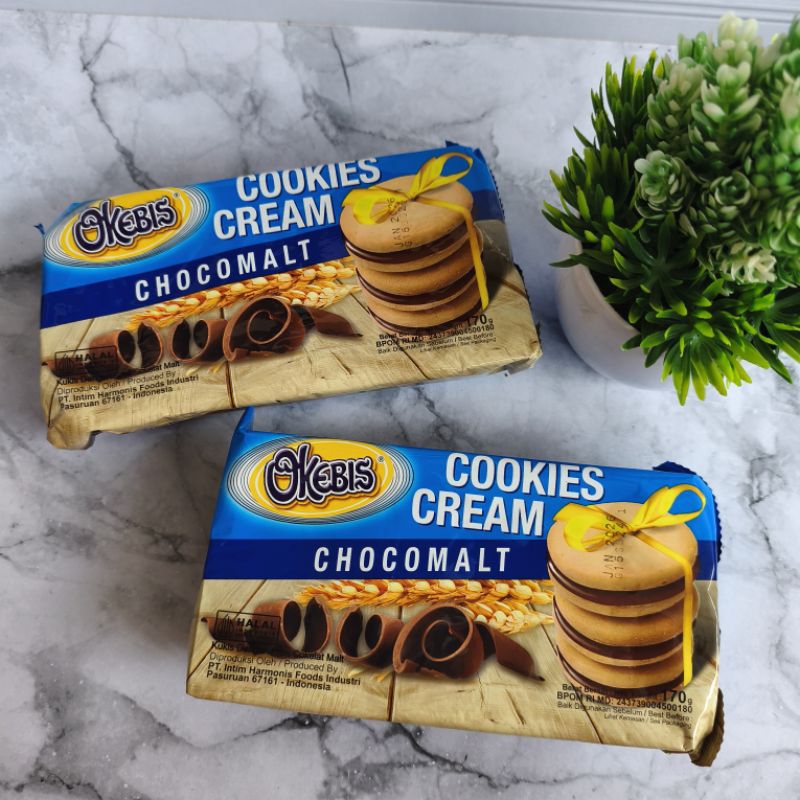 Jual Okebis Cookies Cream Netto 180gram | Shopee Indonesia