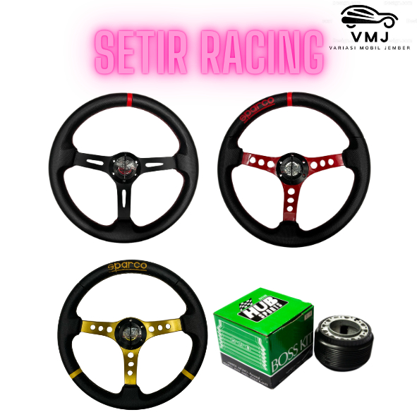 Jual JUAL SETIR RACING STIR MOBIL 14 INCH UNIVERSAL FREE BAUT & BUBBLE ...