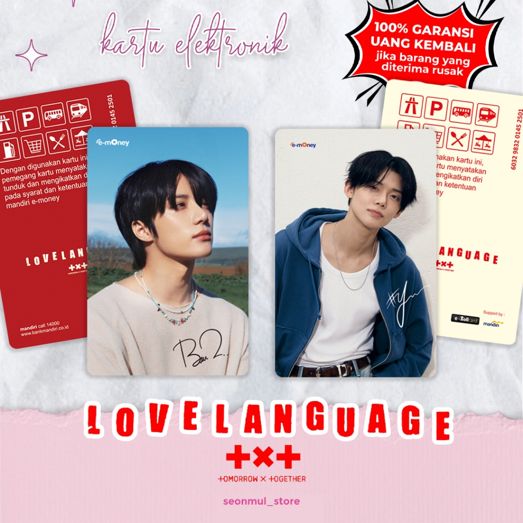 Jual EMONEY TXT LOVE LANGUAGE/ TOMORROW BY TOGETHER EMONEY BRIZZI FLAZZ ...