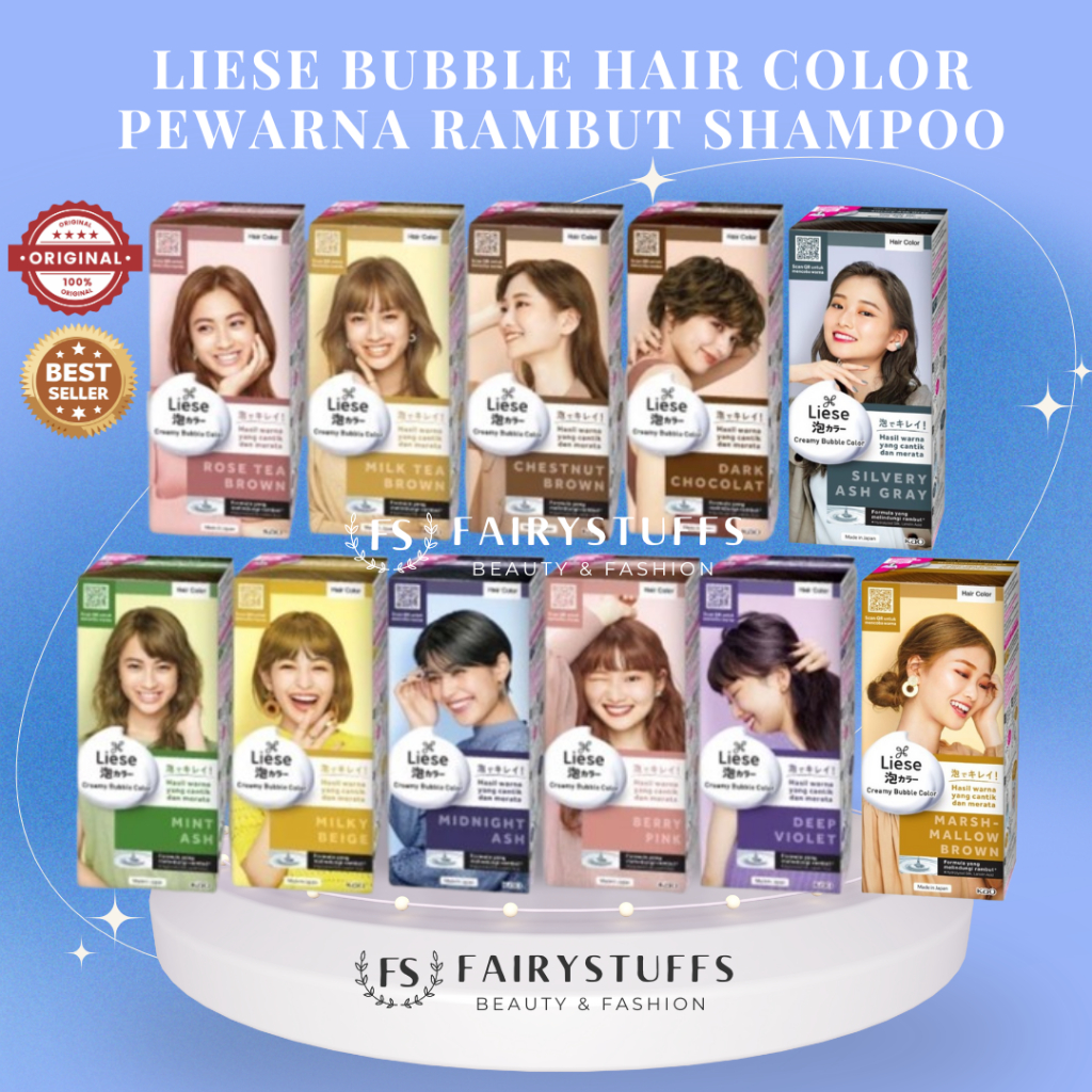 Jual Liese Bubble Hair Color Foam Cat Rambut Permanent | Shopee Indonesia