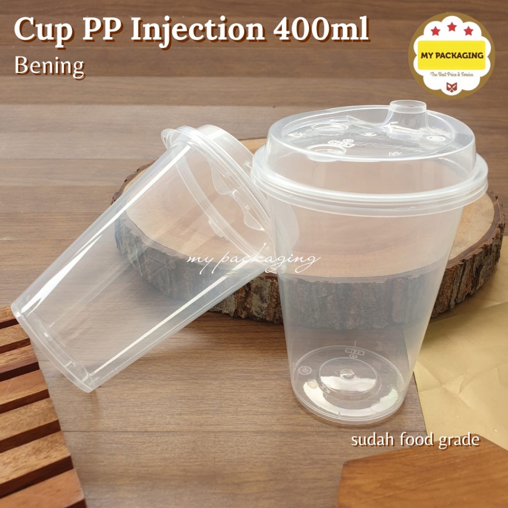 Jual CUP INJECTION Gelas Plastik Bening Kokoh Bening Tidak Bocor ...