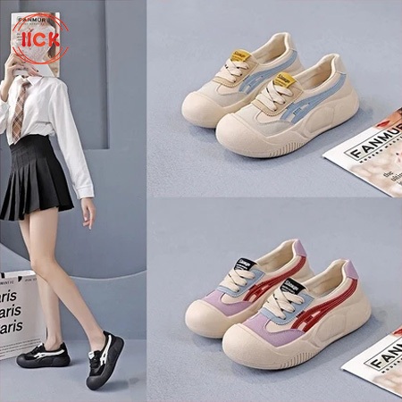 Jual Sepatu Sneakers Wanita Classy Tinggi Travel Nyaman Dipakai Bahan ...